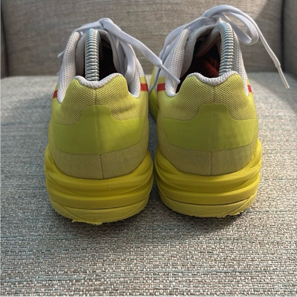 HOKA One One Rocket X Running Shoes Sneakers White / Yellow Mens size 9.5 - Picture 4 of 12